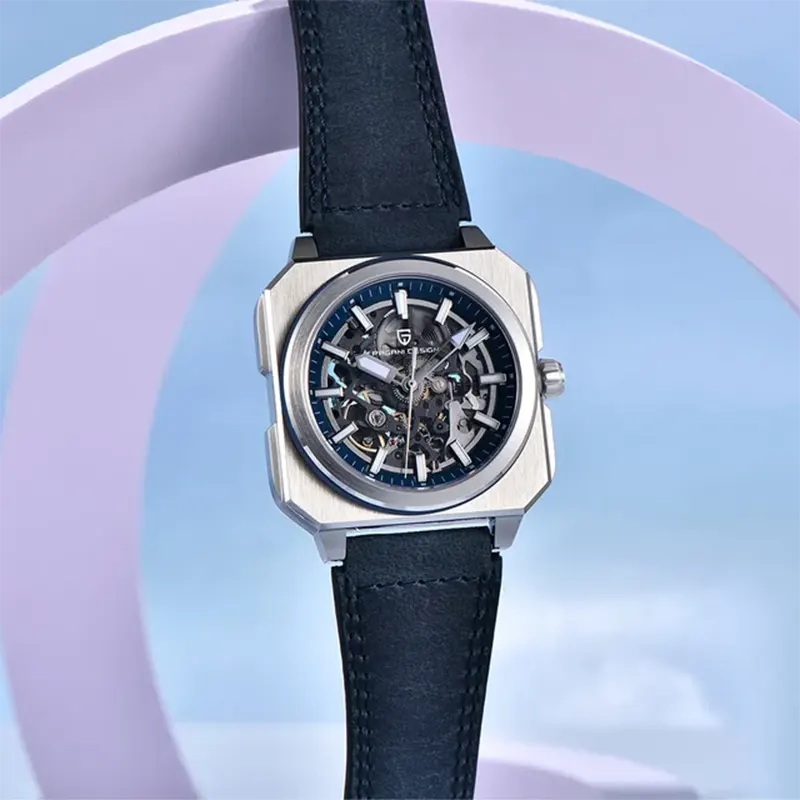 Pagani Design Skeleton Square Dial Automatic Men's Watch- PD-1791